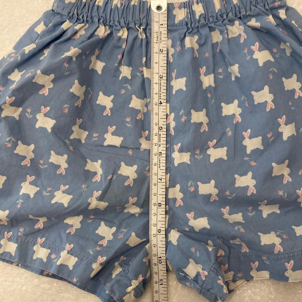 Vintage Girls Bunny Rabbit Shorts Handmade Cotton Size 4 - Picture 6 of 9